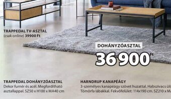 JYSK TRAPPEDAL DOHÁNYZÓASZTAL 1 db ajánlat