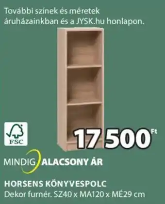 MINDIG ALACSONY ÁR HORSENS KÖNYVESPOLC 1 db