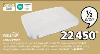 JYSK WELLPUR VARDO PÁRNA 1 db ajánlat