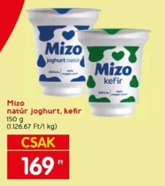 Spar Mizo natúr joghurt, kefir 150 g ajánlat