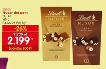 Spar Lindt Nuxor desszert 165 g ajánlat