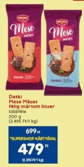 Spar Detki Mese Mézes félig mártott linzer 200 g ajánlat