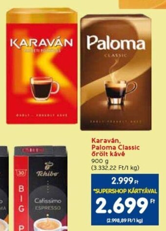 Spar Karaván, Paloma Classic őrölt kávé 900 g ajánlat