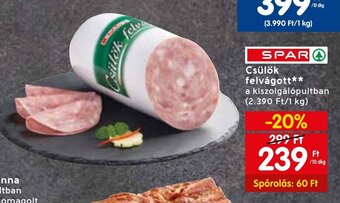 Spar SPAR Csülök felvágott 10 dkg ajánlat