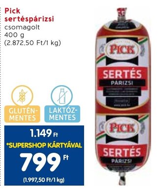 Spar Pick sertéspárizsi 400 g ajánlat