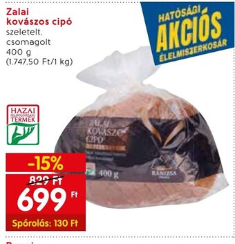 Spar Zalai kovászos cipó 400 g ajánlat
