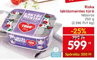 Riska laktózmentes túró 250 g