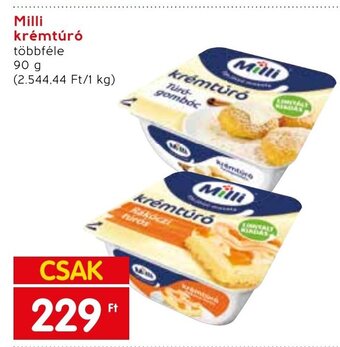 Spar Milli krémtúró 90 g ajánlat