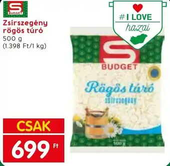 Spar Zsírszegény rögös túró 500 g ajánlat
