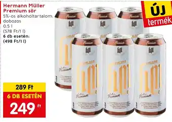 Spar Hermann Müller Premium sör 0,5 l ajánlat
