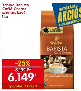Spar Tchibo Barista Caffé Crema szemes kávé 1 kg ajánlat