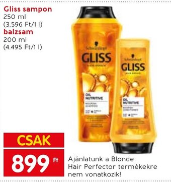 Gliss sampon stb. 200 / 250 ml