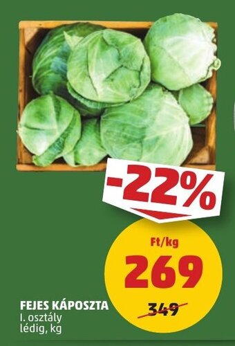 PENNY FEJES KÁPOSZTA 1 kg ajánlat