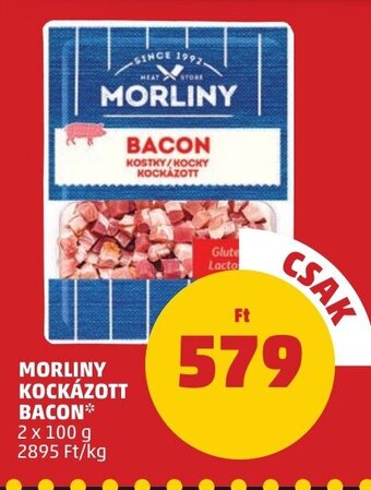 PENNY MORLINY KOCKÁZOTT BACON 2 x 100 g ajánlat