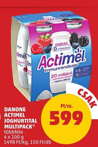 PENNY DANONE ACTIMEL JOGHURTITAL MULTIPACK 4 x 100 g ajánlat
