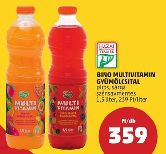 PENNY BINO MULTIVITAMIN GYÜMÖLCSITAL 1,5 l ajánlat