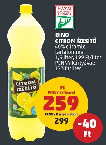 PENNY BINO CITROM ÍZESÍTŐ 1,5 l ajánlat