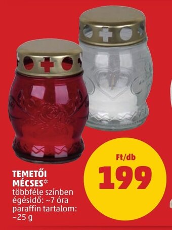 PENNY TEMETŐI MÉCSES 1 db ajánlat