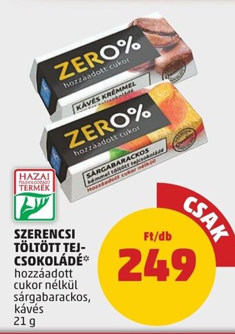 PENNY SZERENCSI TÖLTÖTT TEJ-CSOKOLÁDÉ 21 g ajánlat