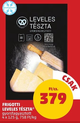 PENNY FRIGOTTI LEVELES TÉSZTA 4 x 125 g ajánlat