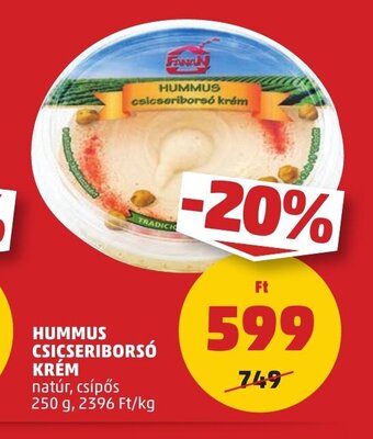 PENNY HUMMUS CSICSERIBORSÓ KRÉM 250 g ajánlat