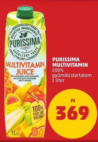 PENNY PURISSIMA MULTIVITAMIN 1 l ajánlat