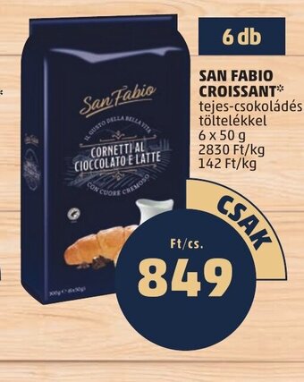 PENNY SAN FABIO CROISSANT 6 x 50 g ajánlat