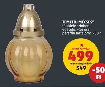 PENNY TEMETŐI MÉCSES 1 db ajánlat