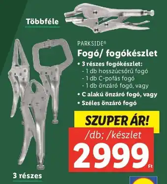 Lidl PARKSIDE Fogó/ fogókészlet 1 db ajánlat