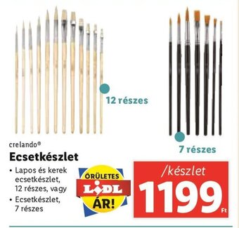 Lidl crelando Ecsetkészlet ajánlat