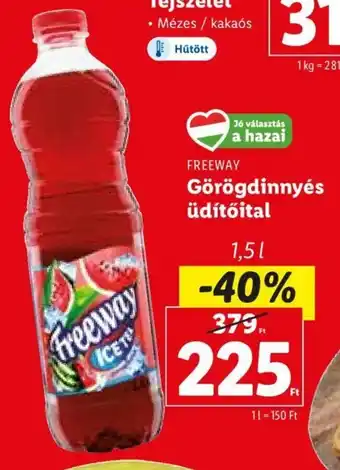 Lidl FREEWAY Görögdinnyés üdítőital 1,5 l ajánlat