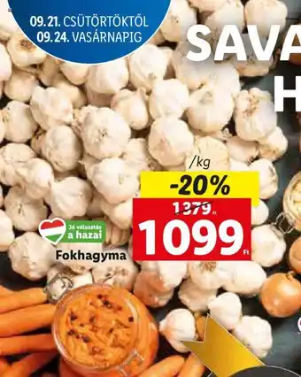 Lidl Fokhagyma 1 kg ajánlat
