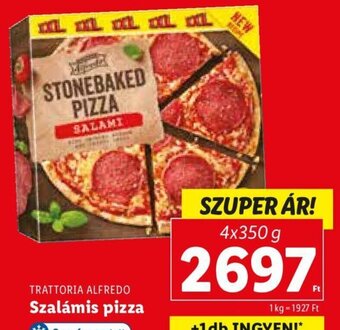 Lidl TRATTORIA ALFREDO Szalámis pizza 4 x 350 g ajánlat