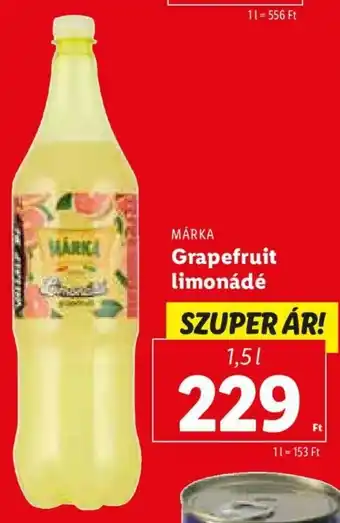 Lidl MÁRKA Grapefruit limonádé 1,5 l ajánlat