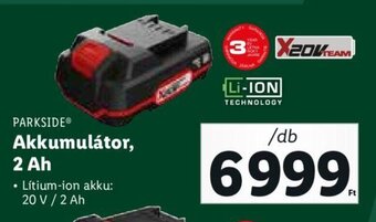 Lidl PARKSIDE Akkumulátor, 2 Ah 1 db ajánlat