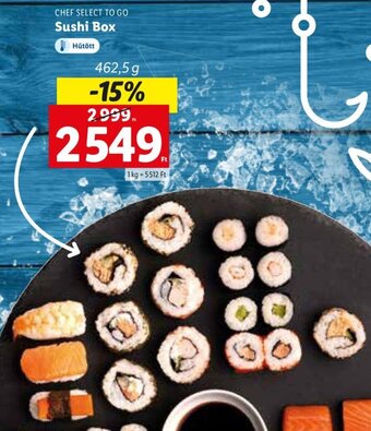 Lidl CHEF SELECT TO GO Sushi Box 462,5 g ajánlat