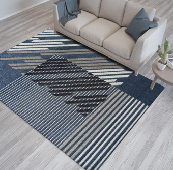Bonu Designer szőnyeg csíkokkal kék szélesség_ 80 cm | hosszúság_ 150 cm ajánlat