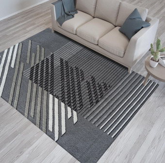 Bonu Designer szőnyeg csíkokkal szürke szélesség_ 120 cm | hosszúság_ 170 cm ajánlat