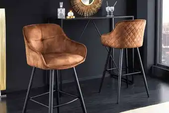 Design bárszék natasha barna bársony