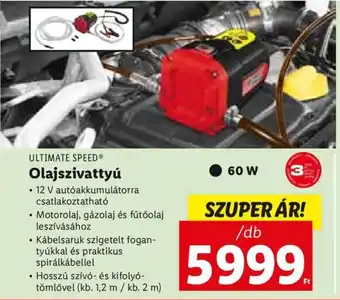 Lidl ULTIMATE SPEED Olajszivattyú 1 db ajánlat