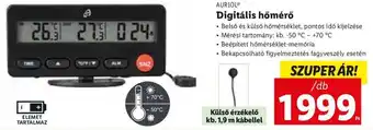Lidl AURIOL Digitális hőmérő 1 db ajánlat