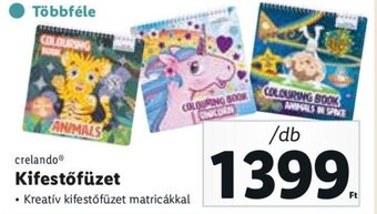 Lidl crelando Kifestőfüzet 1 db ajánlat