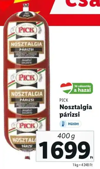 Lidl PICK Nosztalgia párizsi 400 g ajánlat