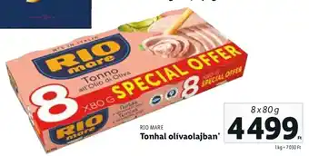 Lidl RIO MARE Tonhal olívaolajban 8 x 80 g ajánlat