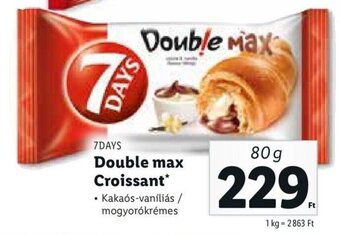 Lidl 7DAYS Double max Croissant 80 g ajánlat