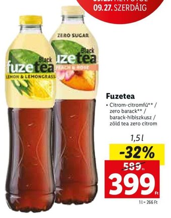 Lidl Fuzetea 1,5 l ajánlat