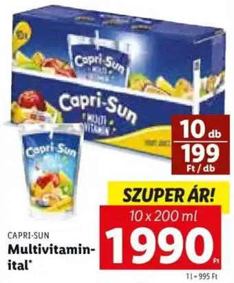 Lidl CAPRI-SUN Multivitamin- ital 10 x 200 ml ajánlat