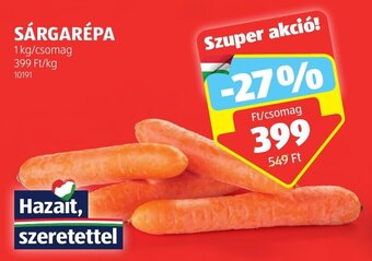 SÁRGARÉPA 1 kg