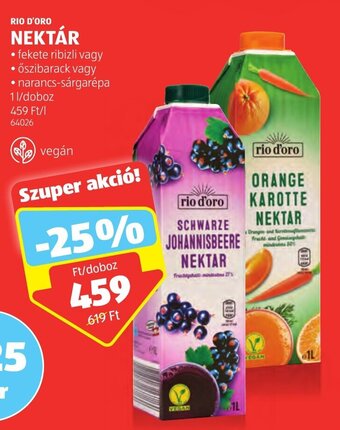 ALDI RIO D'ORO NEKTÁR 1 l ajánlat
