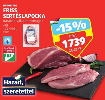 ALDI HÚSMESTER FRISS SERTÉSLAPOCKA 1 kg ajánlat
